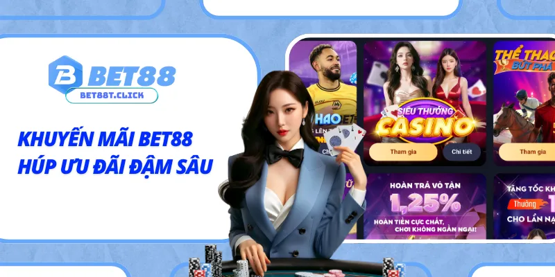 Khuyến mãi BET88 hấp dẫn dành cho mọi cược thủ